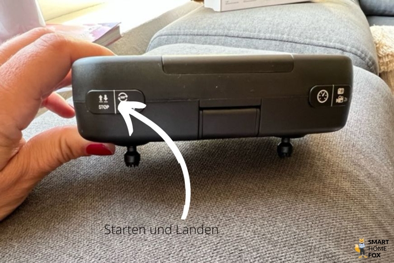 Tasten für Start und Landung bei Drohnen für Kinder